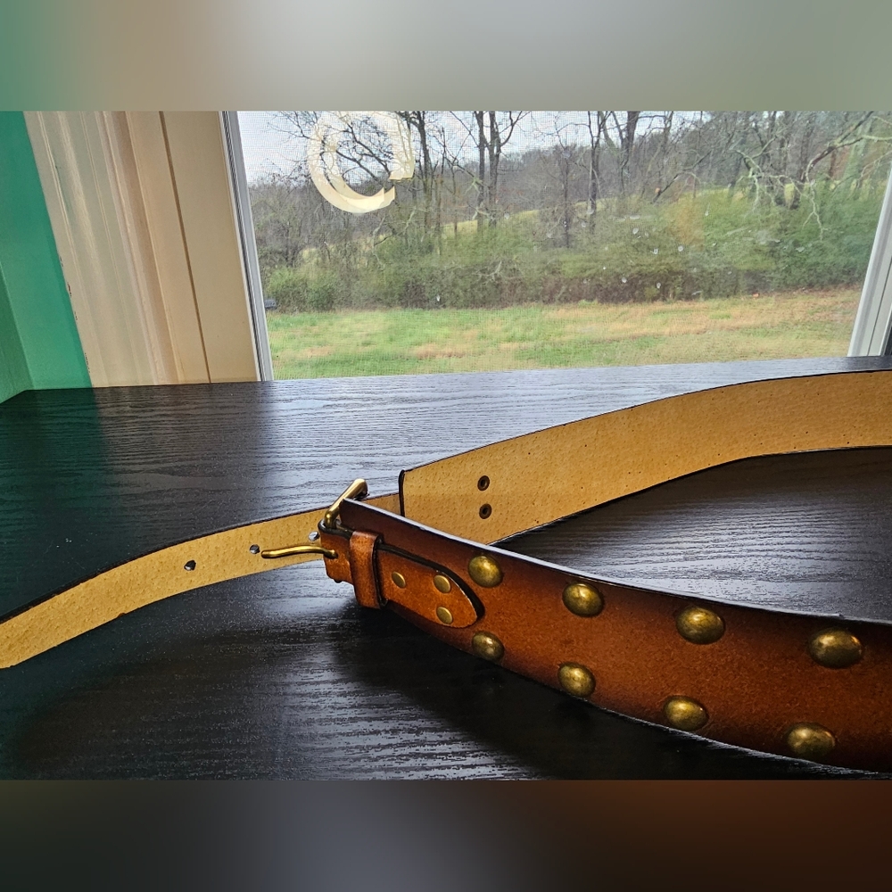 No Boundaries Brown Studded Belt Women's Size XL - Picture 3 of 13